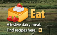 EAT: A festive meal with milk products. Find recipes here.