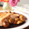 Honey-Miso Salmon with Chestnuts