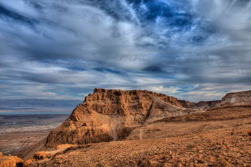 A antiga fortaleza de Massada com vista para o Mar Morto (Foto: Avinoam Michaeli)
