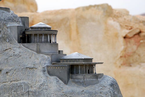 Replica of Herod’s palace atop Masada