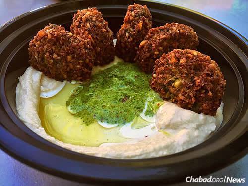 Falafel, hummus and Israeli salad are some of the top sellers.