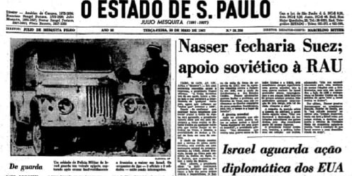 Jornal O Estado de S. Paulo, 30 de maio de 1967. Reprodu&#231;&#227;o.