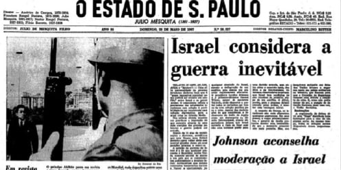 Jornal O Estado de S. Paulo, 28 de maio de 1967. Reprodu&#231;&#227;o.