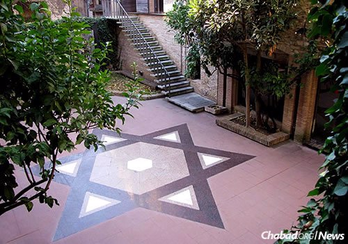 The renovated courtyard of Ramban synagogue, named for the Torah commentator born in the city, is again a functioning house of prayer and a Jewish museum.