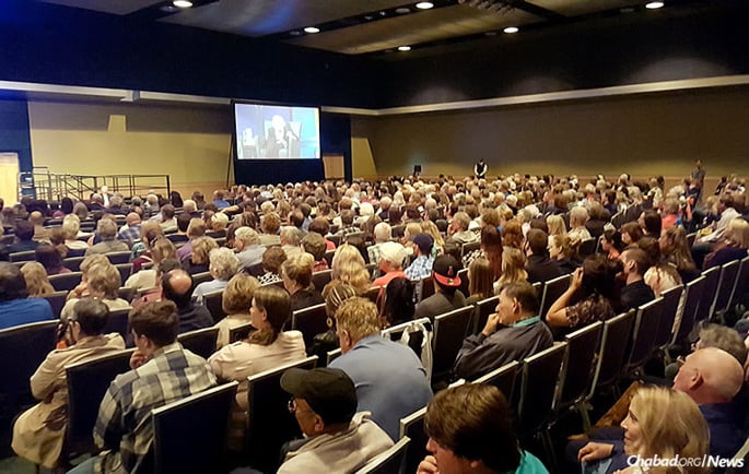 Nearly 900 people turned out in Spokane, Wash., for a presentation by Marthe Cohn, a 97-year-old French Jewish spy in Nazi Germany during World War II. A bombardment of hateful messages on the Facebook page of the event sponsors, Chabad of Spokane County, prompted the community to join together in a show of support.