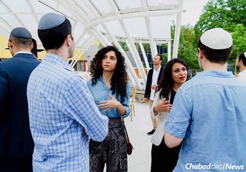 Meeting other members of the community via Chabad Young Professionals of Brooklyn. (Photo: Avraham Edery)