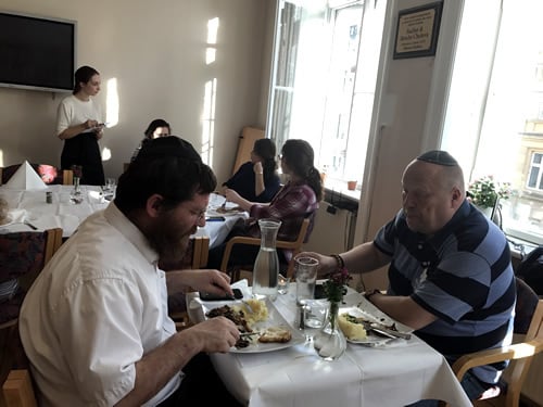 Taim is open six evenings a week and also offers catering. (Photo: Chabad of Denmark)