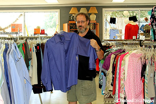 Len Weinstein browses through the wide variety of items at ZABS Place.