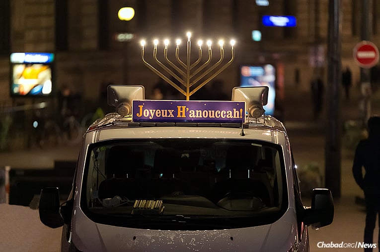 Happy Chanukah from France! (Photo: Thierry Guez)