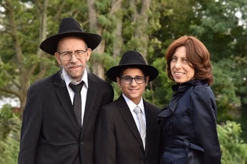 Yaffa and her husband at their grandson&#39;s bar mitzvah.