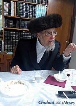 The rabbi in his later years
