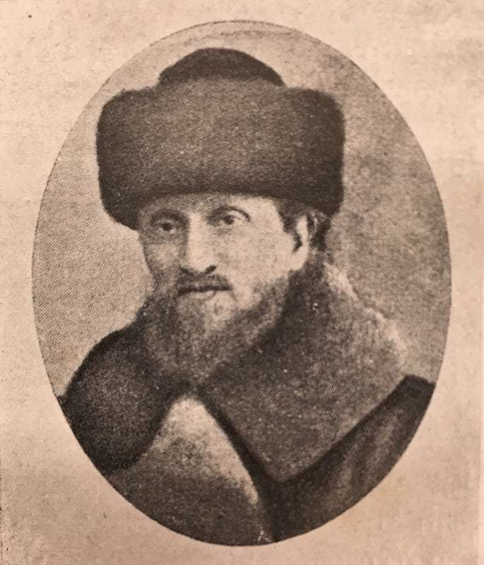Rabbi Menachem Mendel Zak, chief rabbi of Riga until he was murdered by the Nazis. Photo: Yahadus BeLatvia Rabbonim.