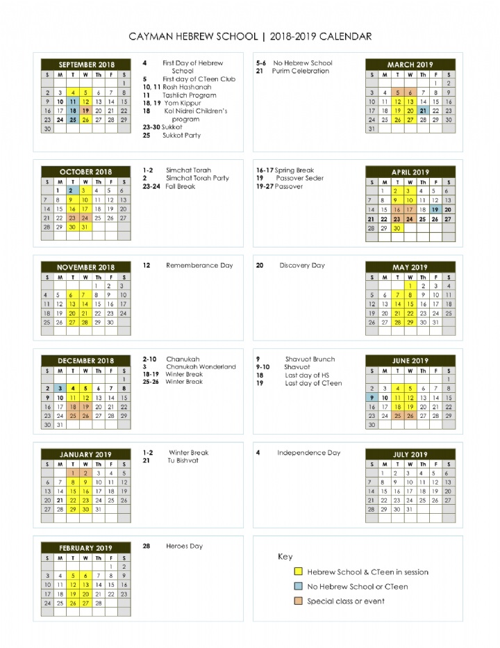 Hebrew School Calendar 2018-2019.png