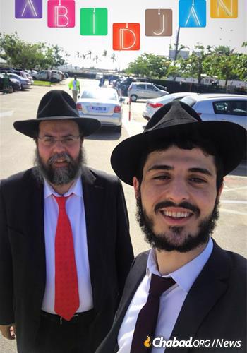 Rabbi Shlomo Bentolila, left, and Rabbi Yerah Bensaid