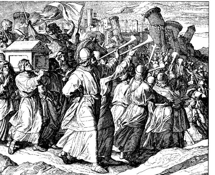 Rahab was saved from the battle of Jericho (Julius Schnoor von Carolsfeld, 1794-1872).