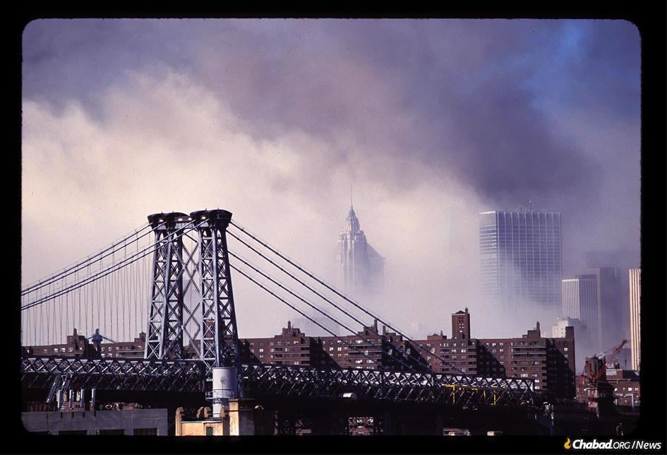 Lower Manhattan after the terrorist attacks of Sept. 11, 2001 (Photo: Barry Goldstein)