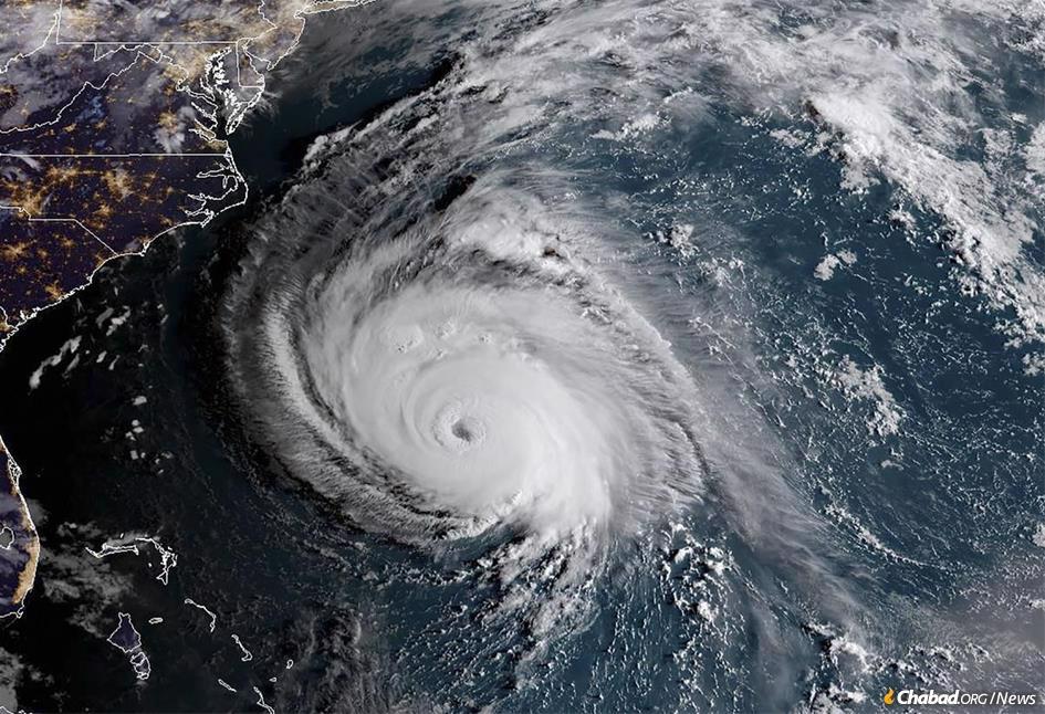 Hurricane Florence bears down on the East Coast. (Photo: NOAA/NASA)