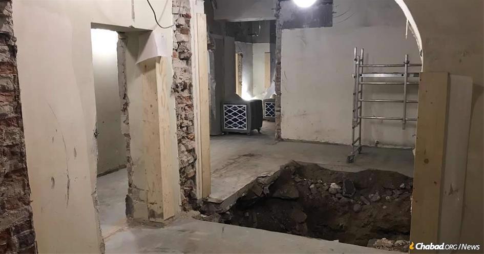 The Chabad center in Helsinki, Finland, was undergoing renovations when an excavation shovel struck what are believed to be wooden beams of a Russian fortress, according to state archaeologists.