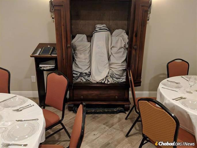 Torah scrolls are readied for evacuation from Thousand Oaks.