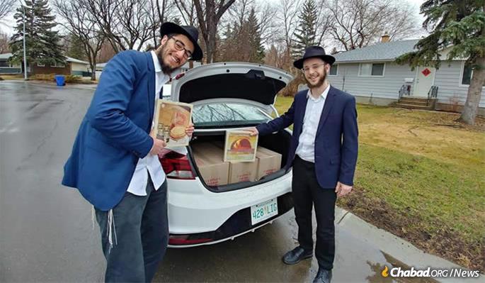 Rabbincal students bring matzah and other Passover staples to remote Jewish communities worldwide.