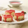 Mini Cheesecakes with Strawberry Puree