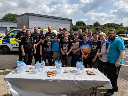 cteen volunteers with Bury Police.jpg
