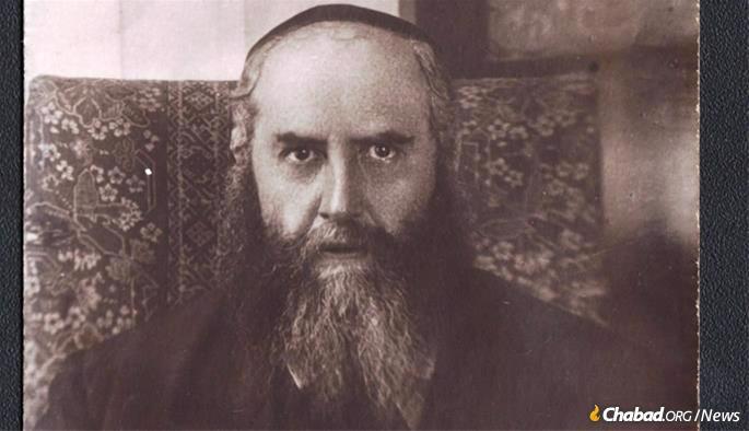 The Sixth Rebbe, Rabbi Yosef Yitzchak Schneersohn, in 1927, around the time he left the Soviet Union for the last time.