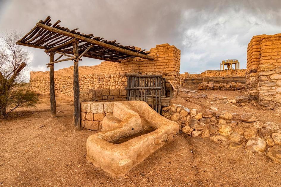 The entrance to Biblical Tel (Be’er) Sheva, replete with walls, gate—and a deep well outside the gate so visitors and animals could easily obtain water: signs of both security and hospitality. (Credit: Seth Aronstam)