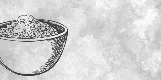 A bowl of manna, the food that fell from heaven while the Jews traversed the desert. - Art by Rivka Korf Studio