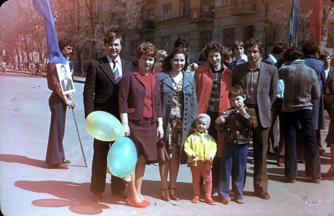 My first May 1st Parade, held by the Soviet Union in every city of the country.