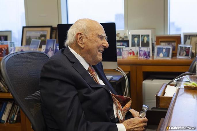 Judge Jack B. Weinstein of the U.S. District Court for the Eastern District of New York talks about his encounters with the Rebbe—Rabbi Menachem M. Schneerson, of righteous memory; his long relationship with the Aleph Institute; and why at age 98 he still feels that there&#39;s more to accomplish. (Photo: Moshe Finkelstein/Chabad.org)