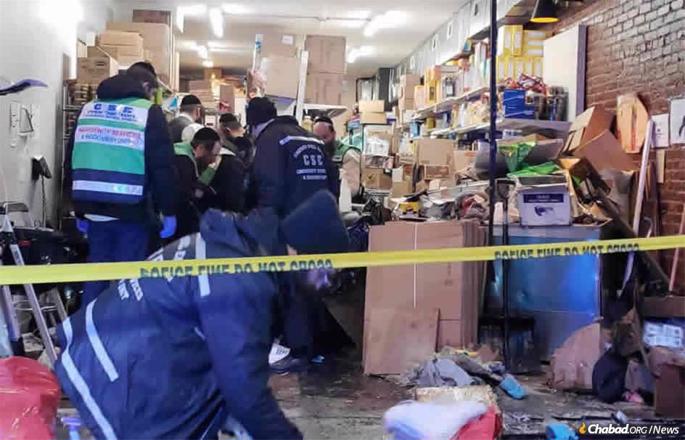 JC Kosher Supermarket was completely gutted in the attack. It was the family&#39;s only source of income.