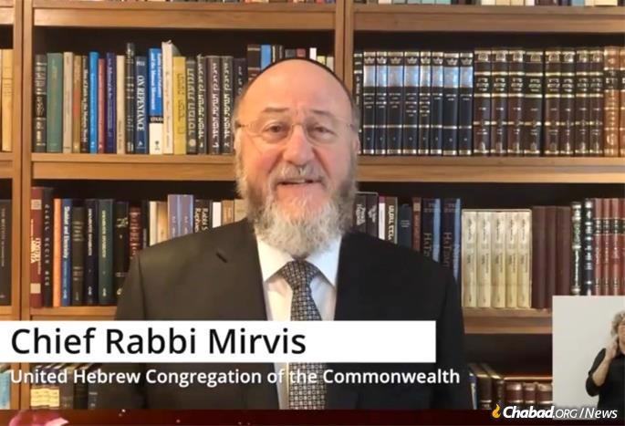 Rabbi Ephraim Mirvis, Chief Rabbi of the United Kingdom and Commonwealth