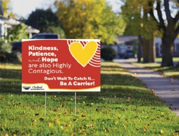 Message of Hope lawn sign