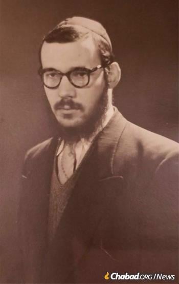 Aharon Schwei as a rabbinical student in Montreal