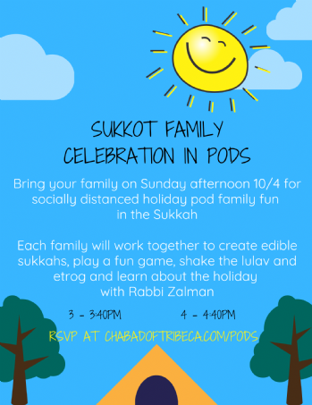 Sukkot Family Celebration Pods