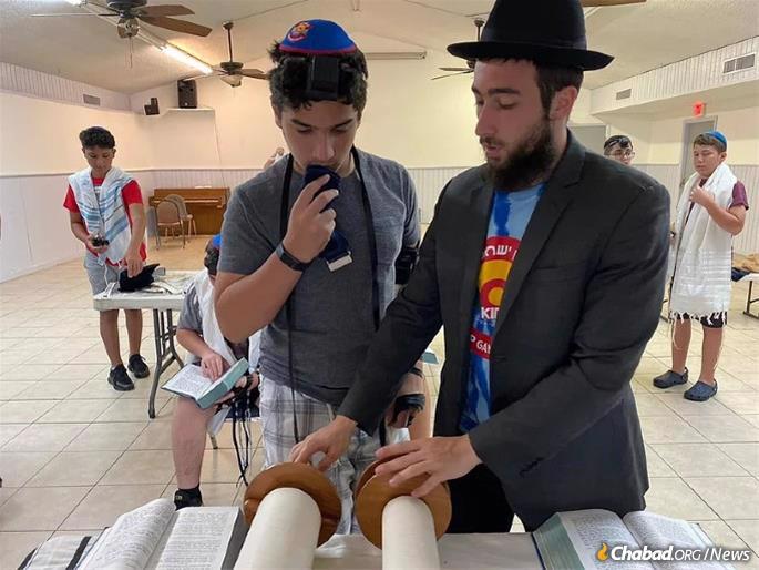 For many of the boys it’s the first time to experience Judaism is a fun, relaxed enviornment.