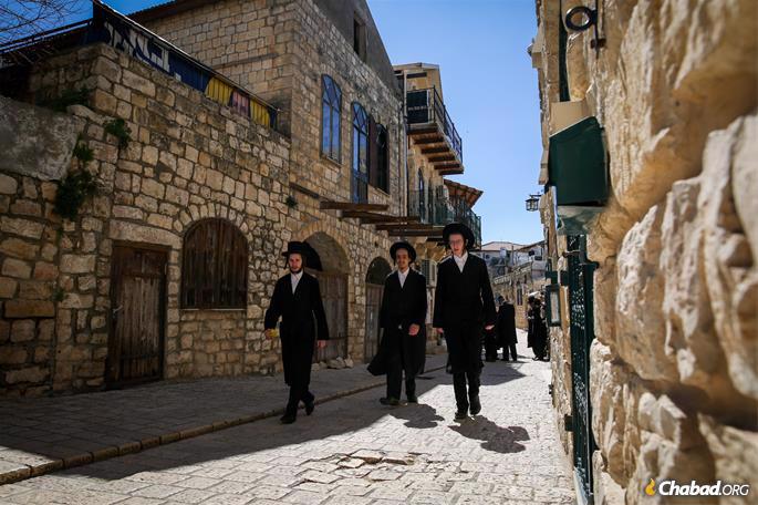 The spirit of the ARI is still felt in the streets of Safed (credit: David Cohen/Flash90).
