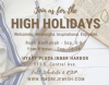 HIGH HOLIDAY SERVICES