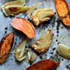 Thyme Roasted Fennel and Sweet Potato for Rosh Hashanah