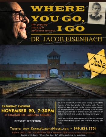 An Evening with Holocaust Survivor Dr. Jacob Eisenbach