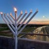At Austin, Texas, Site of Antisemitic Banner, a Pop-up Menorah-Lighting