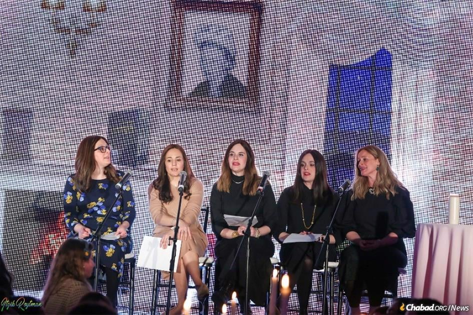 Panelists at the International Conference of Chabad Women Emissaries event whose talk was transmitted to thousands of emissaries worldwide.