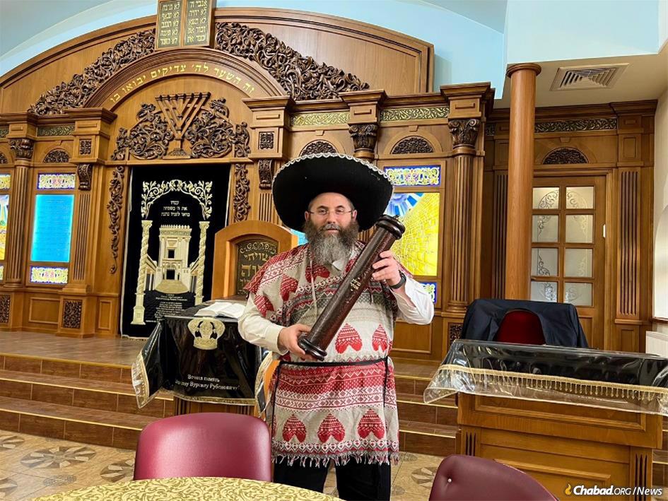All around the Russian-occupied city, there were bombed-out buildings, food shortages and restrictions on movement, but for a few brief moments on Purim eve, there was “light, joy and celebration” in the timeless words of the Megillah scroll that Rabbi Yosef Yitzchak Wolff read aloud for the few who attended services.