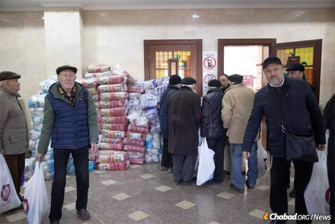 Food and medicine is being distributed in the Zaporizhzhia as well.
