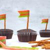 Flag Cupcakes for Parshat Bamidbar