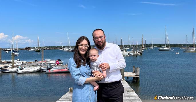 The Alperowitz family settled in Vineyard Haven in June to establish the island's first Chabad center. (Photo: Emily Drazen)