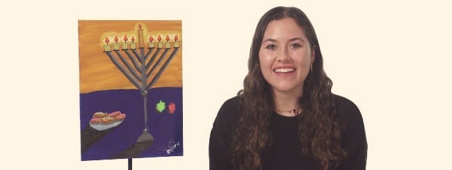 How to Paint a Chanukah Menorah