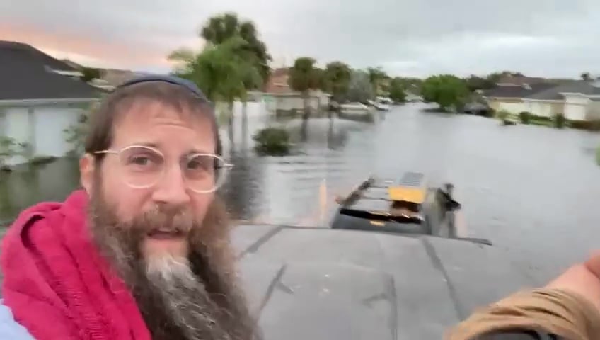 Florida Rabbi and Son Rescue Orlando Family by Boat