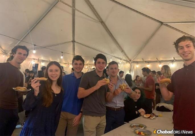 Student attendance at meals and events at Chabad of Georgia Tech has grown steadily over years.